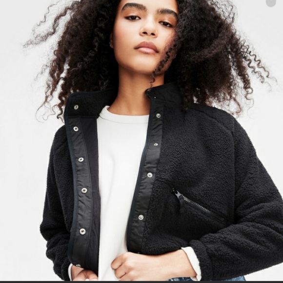 Gap kids Sherpa Bomber Jacket - NWT - Picture 2 of 4